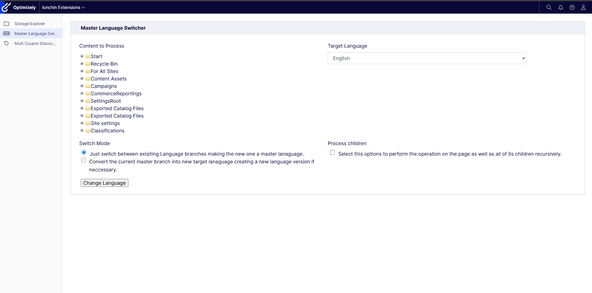 Master Language Switcher